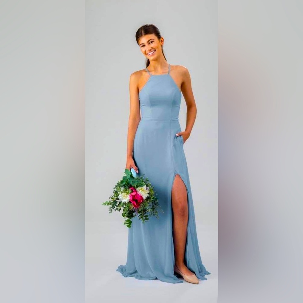 Kennedy Blue Luna Dress, Size 12, Slate Blue